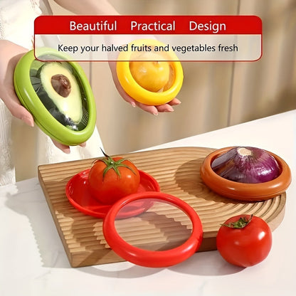 Reusable Transparent Food Preservation Box Set  4 Pieces