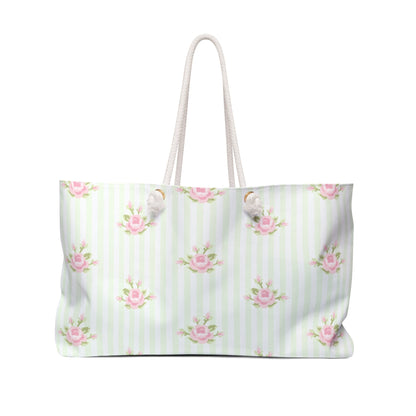 Customizable: Floral Weekender Bag - Perfect for Travel, Beach Trips, Mothers Day, Sleepovers, Eco-Friendly Tote