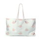 Customizable: Floral Weekender Bag - Perfect for Travel, Beach Trips, Mothers Day, Sleepovers, Eco-Friendly Tote
