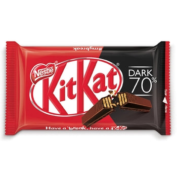 Nestlé Kitkat 4 Finger Dark 70% Paluszki Waflowe W Czekoladzie Deserowej 41,5 G
