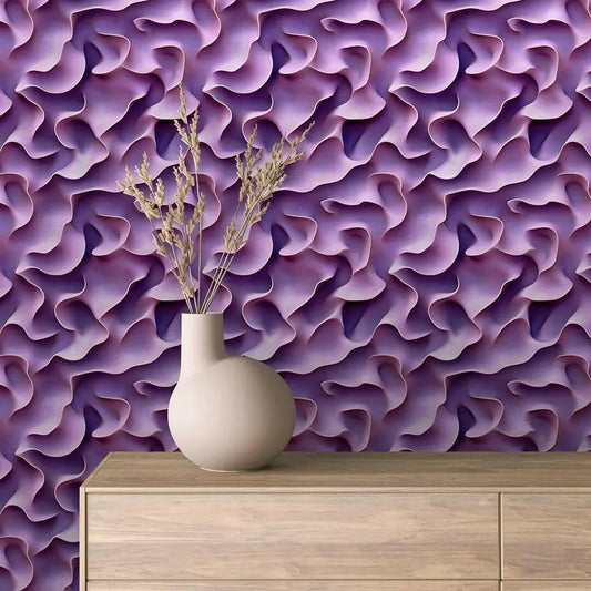 Sculpted Lavender Waves