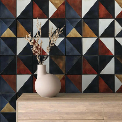 Vanguard Geometric Mosaic Wallpaper