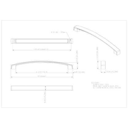 96 mm Center-to-Center Satin Nickel Merrick Cabinet Pull