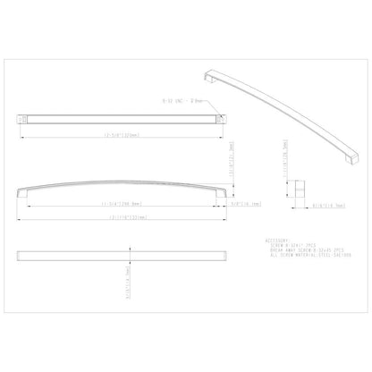 96 mm Center-to-Center Satin Nickel Merrick Cabinet Pull