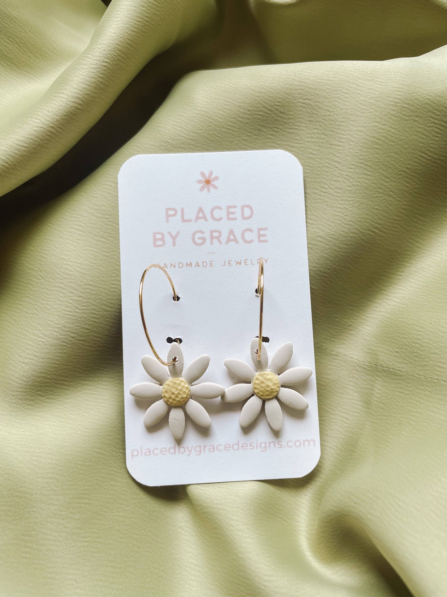 Placed by Grace - Daisy Hoops I Summer Wild Flower Collection