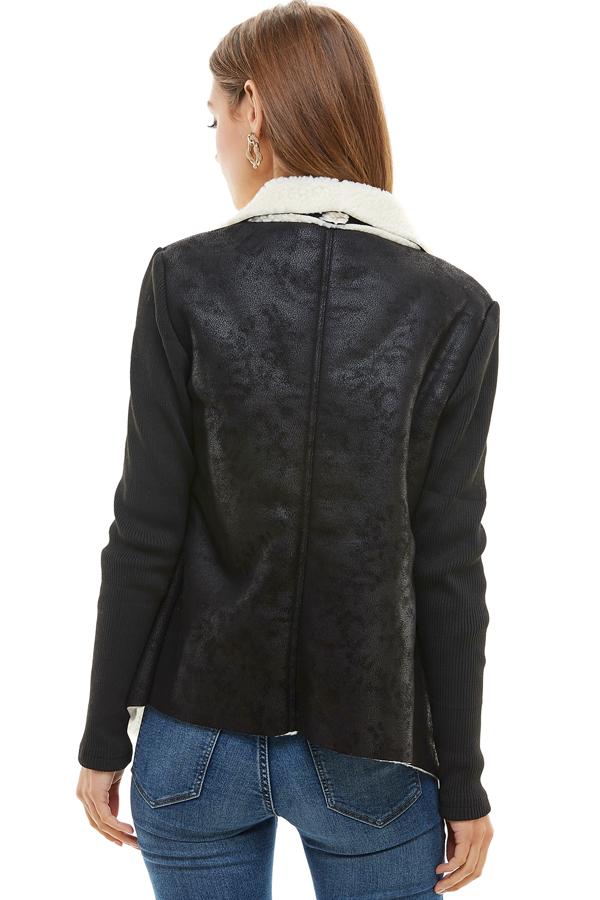 Sherpa Drape Collar Jacket | Apparel | Kitchen + Metal