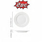 Nordic Ceramic Plates Set Elegant White Golf Pattern