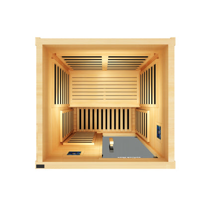 Peak Saunas Olympus Luxury 1-2 Person FAR Infrared Sauna with Smart WiFi App Control