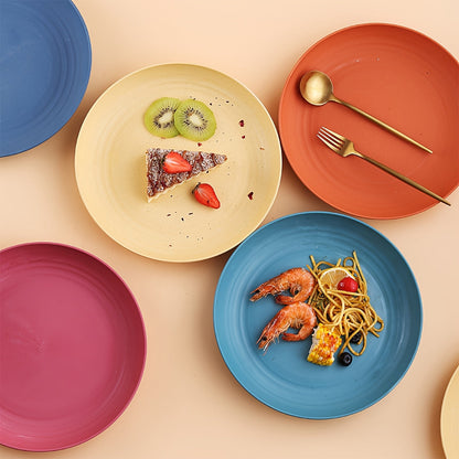 Colorful 9Inch Deep Plates  Set of 2 Durable PP