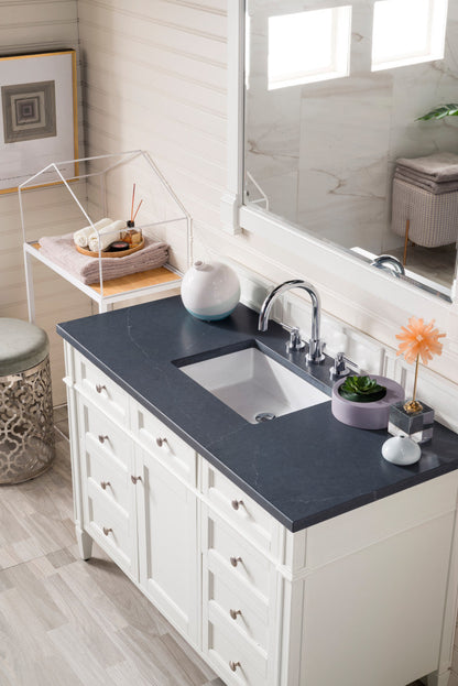 Brittany 48" Single Vanity in Bright White