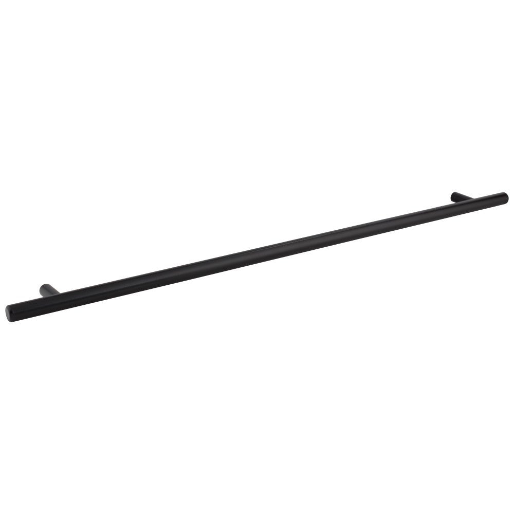96 mm Center-to-Center Hollow Matte Black Stainless Steel Naples Cabinet Bar Pull