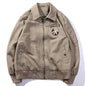 Loose American Tank Suit World War II Retro Bomber Jacket