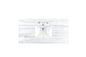 48" Single Top, 3 CM Arctic Fall Solid Surface w/ Sink