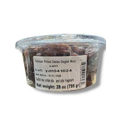 Al Shark Deglet Noor Pitted Dates - 100% Naturally Sweet Dates, Nutrient-Rich, Ideal for Snacking and Baking