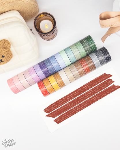 Current French Text 15mm washi