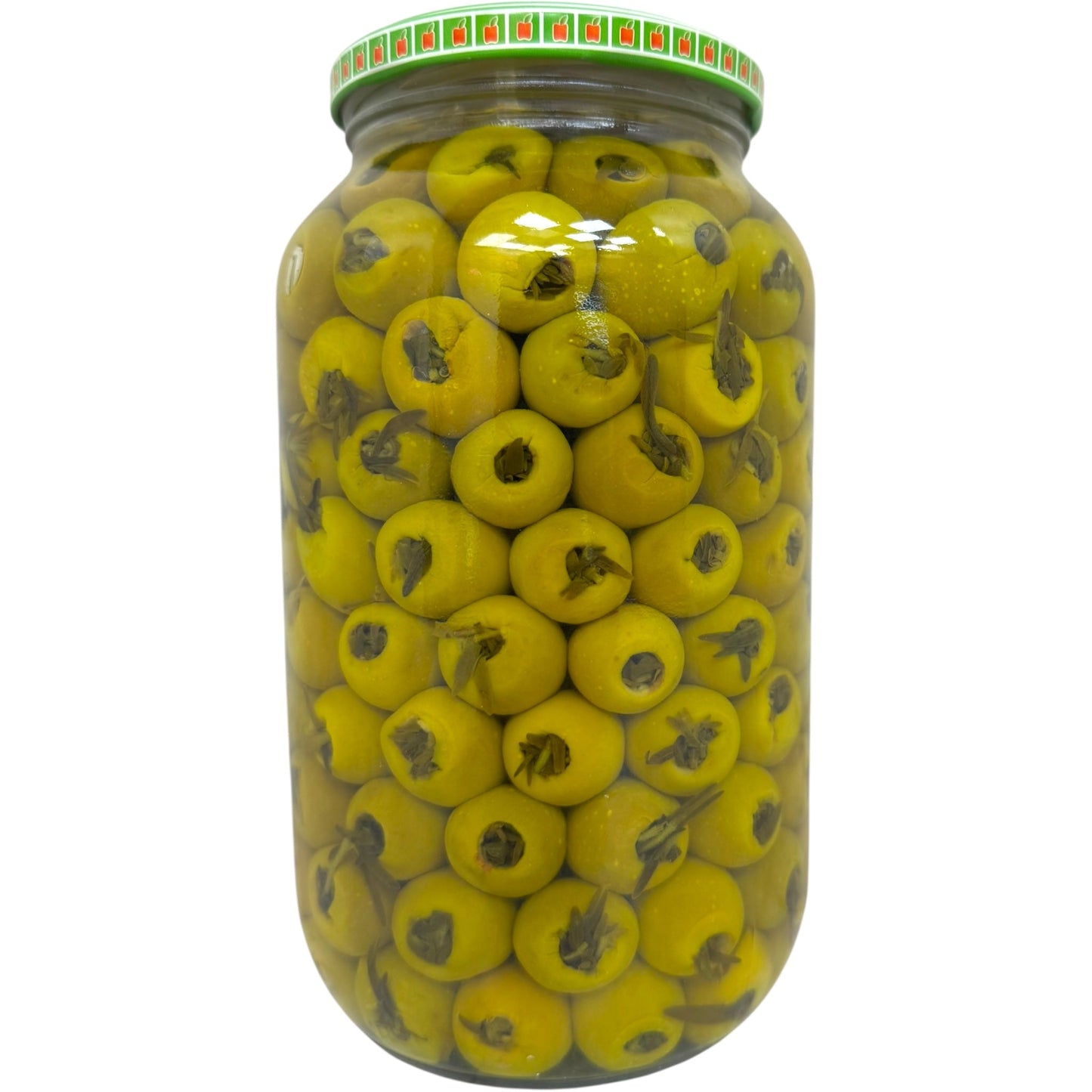 Alahlam Green Olives Stuffed with Thyme - Premium Quality Mediterranean Delight