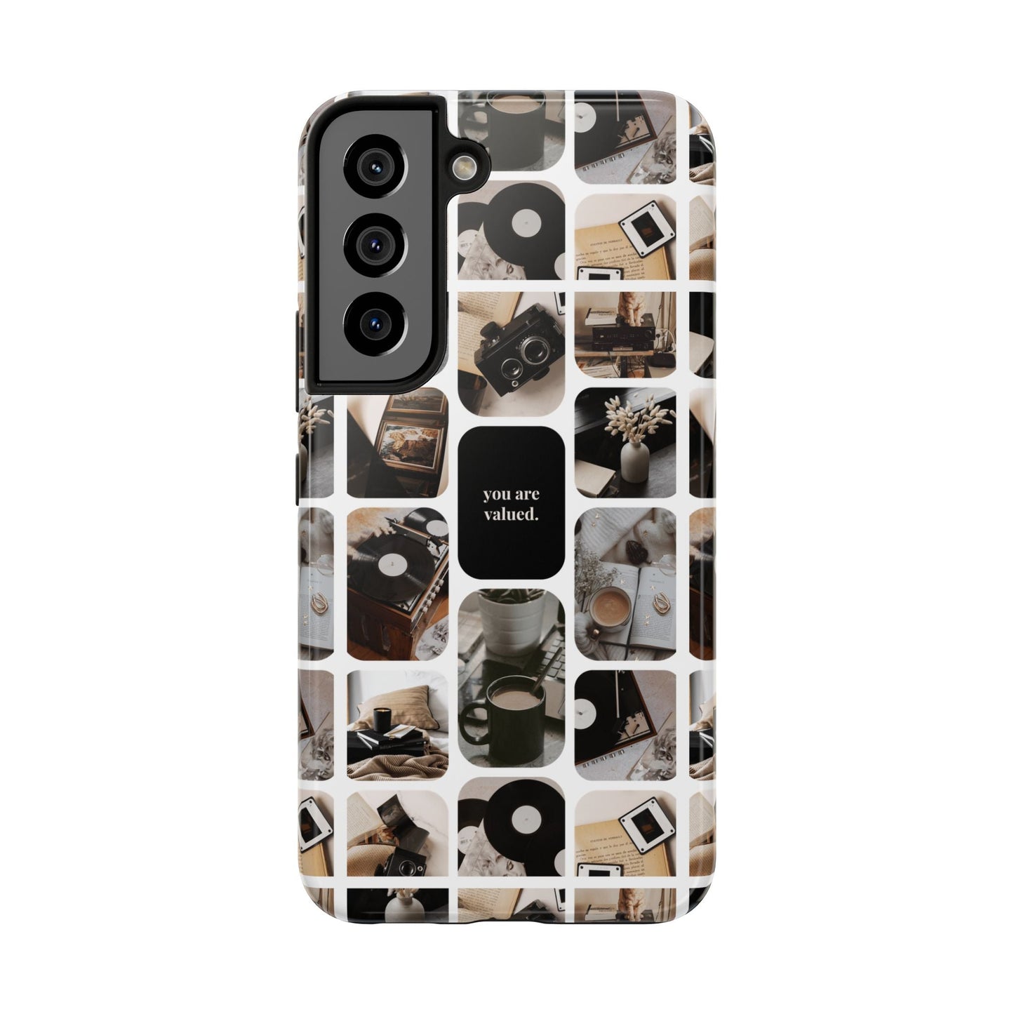 Retro Collage Phone Case - You Are Valued, Durable Protection for Your Device, Thoughtful Gift for Friends & Family, Perfect for Any [...]