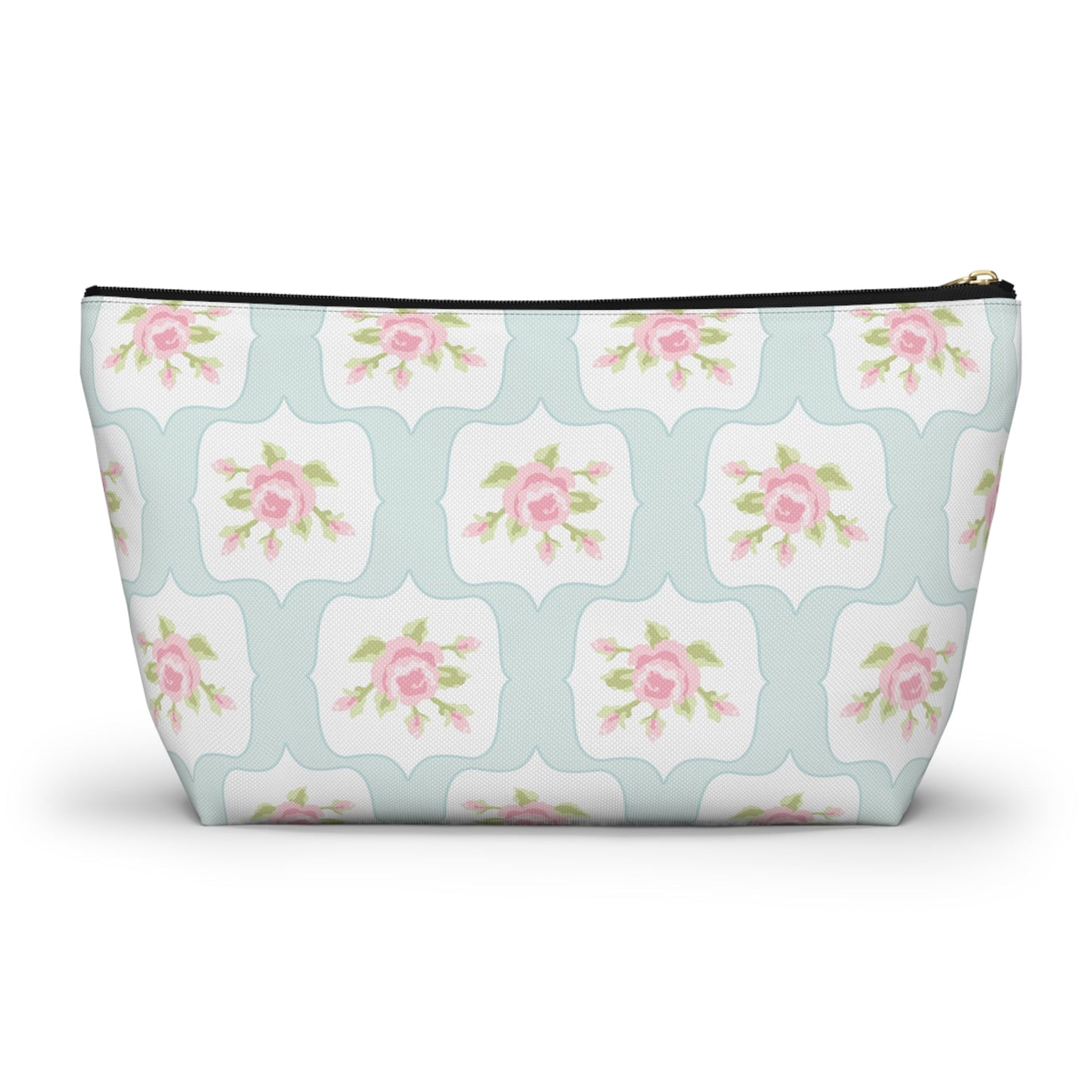 Customizable: Chic Floral Accessory Pouch, Makeup Bag, Cosmetic Case, Toiletries Organizer, Gift for Her