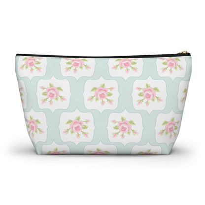 Customizable: Chic Floral Accessory Pouch, Makeup Bag, Cosmetic Case, Toiletries Organizer, Gift for Her