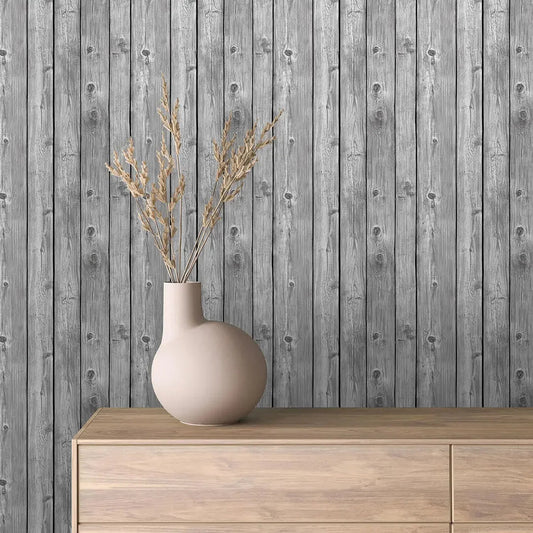 Scandinavian Ashwood Panel Wallpaper