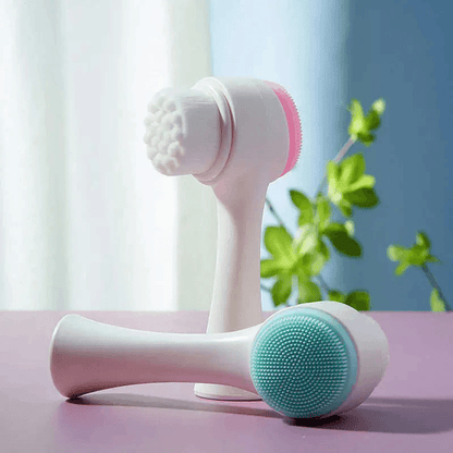 3D Silicone Face Cleansing Brush Dual-Sided Exfoliator