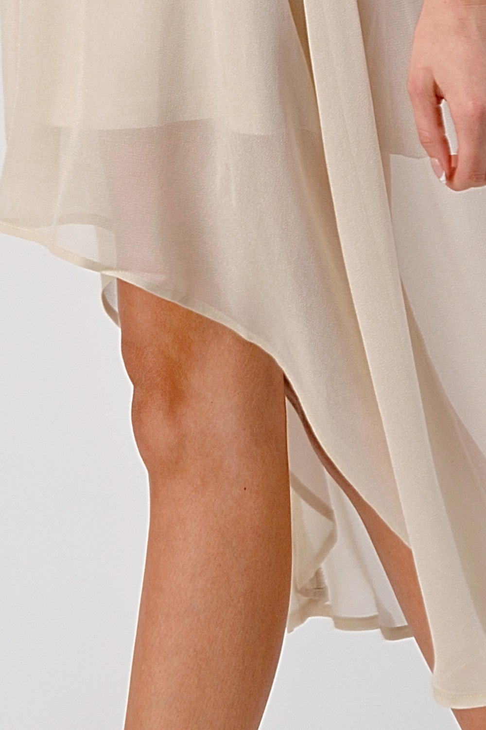 Sleeveless High-Low Beaded Neckline Dress | Apparel | Kitchen + Metal