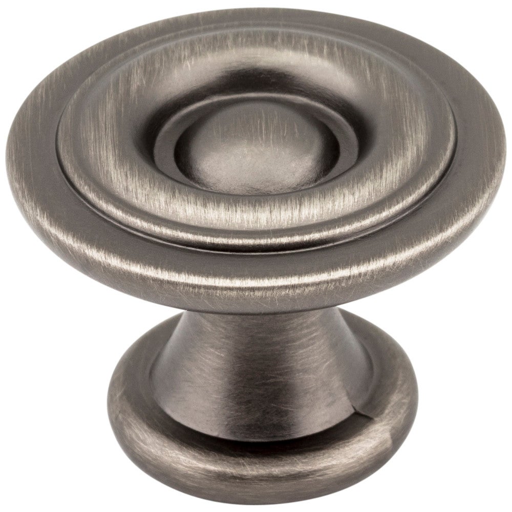 1-3/16" Diameter Satin Nickel Button Syracuse Cabinet Knob