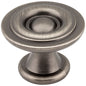 1-3/16" Diameter Satin Nickel Button Syracuse Cabinet Knob