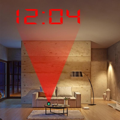 LED Projection Alarm Clock Digital LCD Display Voice Talking Weather