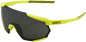 100% Racetrap Sunglasses - Yellow - Black Mirror Lens 61037-004-61