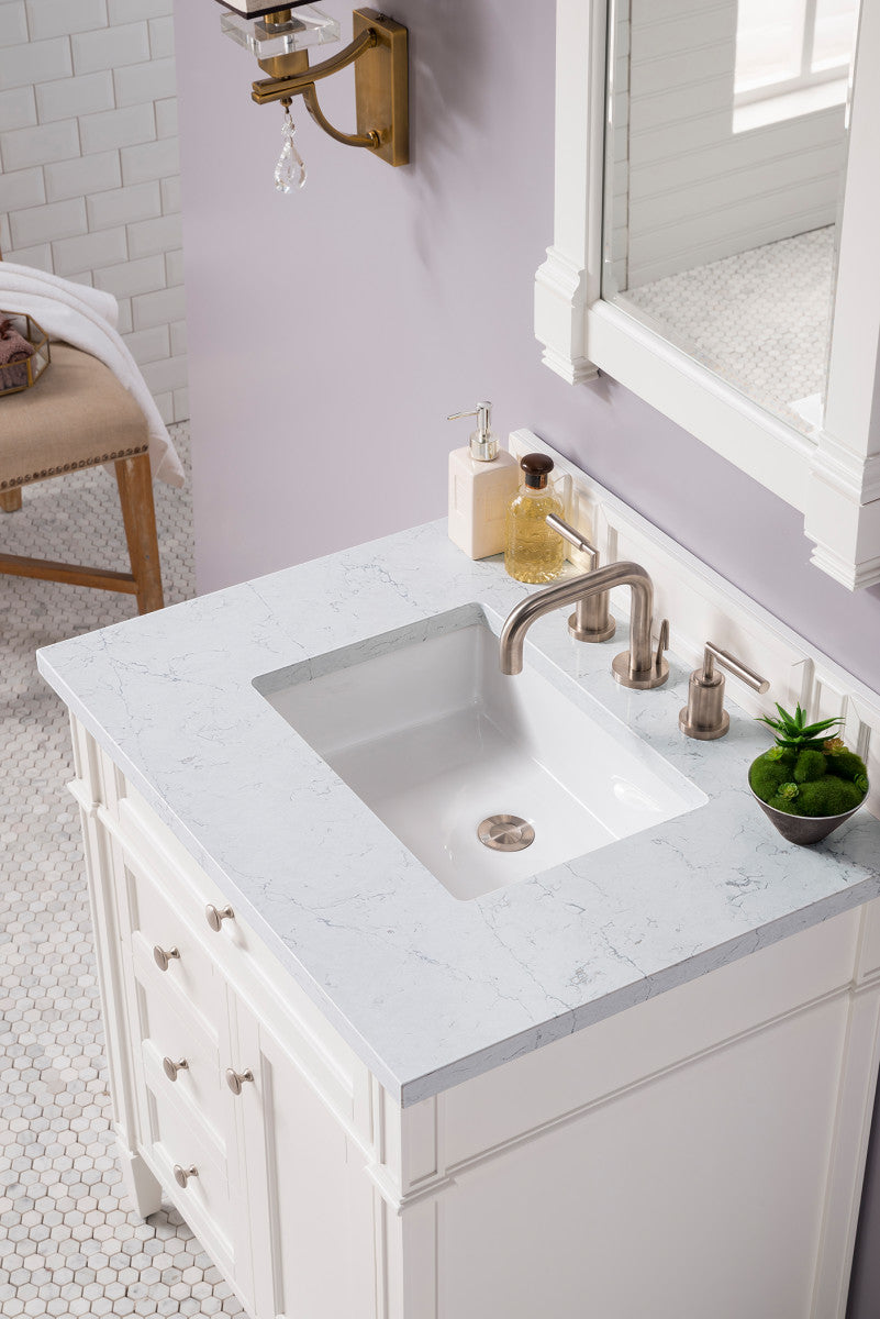 Brittany 30" Single Vanity in Bright White