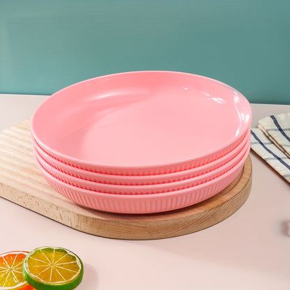 4Piece Striped Dinner Plates Set for Camping  More