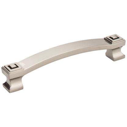 96 mm Center-to-Center Satin Nickel Square Delmar Cabinet Pull