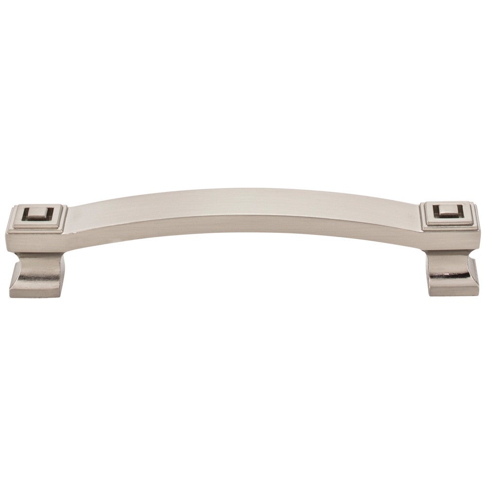 96 mm Center-to-Center Satin Nickel Square Delmar Cabinet Pull