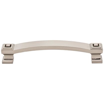 96 mm Center-to-Center Satin Nickel Square Delmar Cabinet Pull