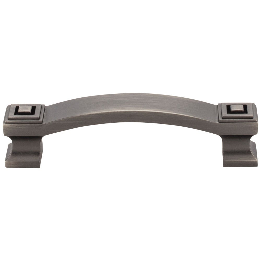 96 mm Center-to-Center Satin Nickel Square Delmar Cabinet Pull