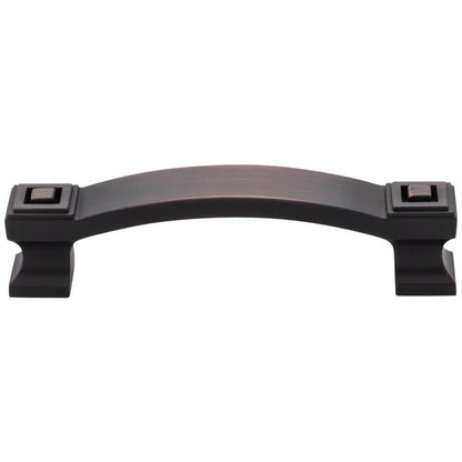 96 mm Center-to-Center Satin Nickel Square Delmar Cabinet Pull