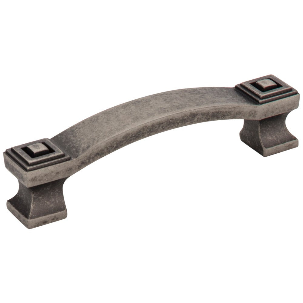 96 mm Center-to-Center Satin Nickel Square Delmar Cabinet Pull