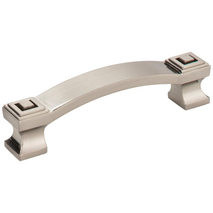 96 mm Center-to-Center Satin Nickel Square Delmar Cabinet Pull