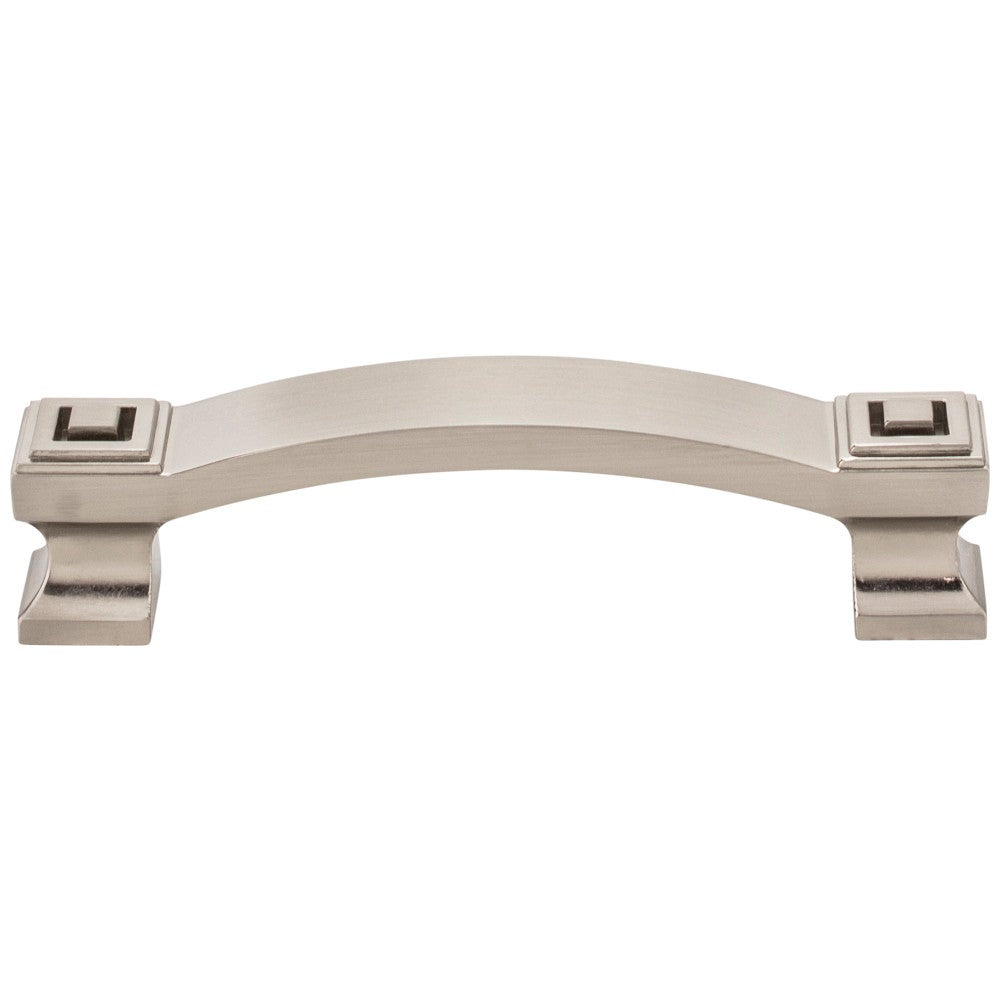 96 mm Center-to-Center Satin Nickel Square Delmar Cabinet Pull