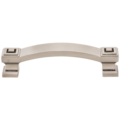 96 mm Center-to-Center Satin Nickel Square Delmar Cabinet Pull