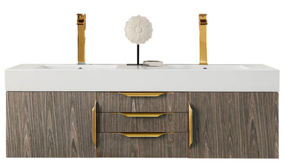 Columbia 59" Double Wall Mount Vanity Cabinet