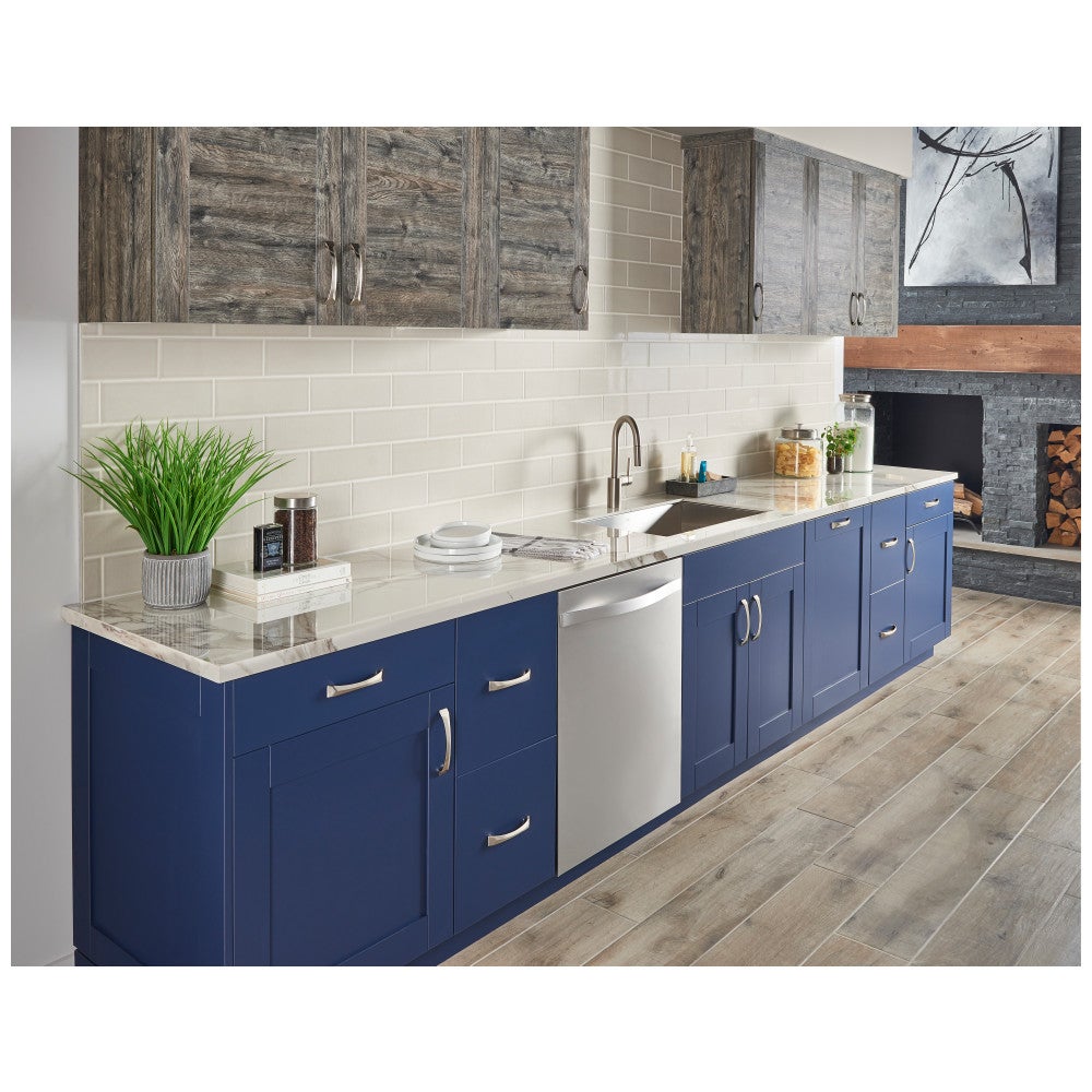 96 mm Center-to-Center Satin Nickel Pyramid Cairo Cabinet Pull