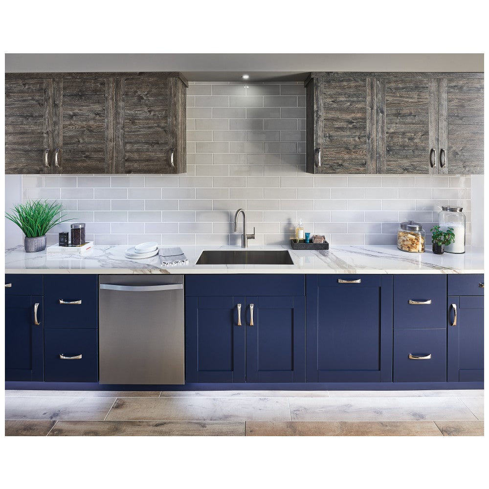 96 mm Center-to-Center Satin Nickel Pyramid Cairo Cabinet Pull