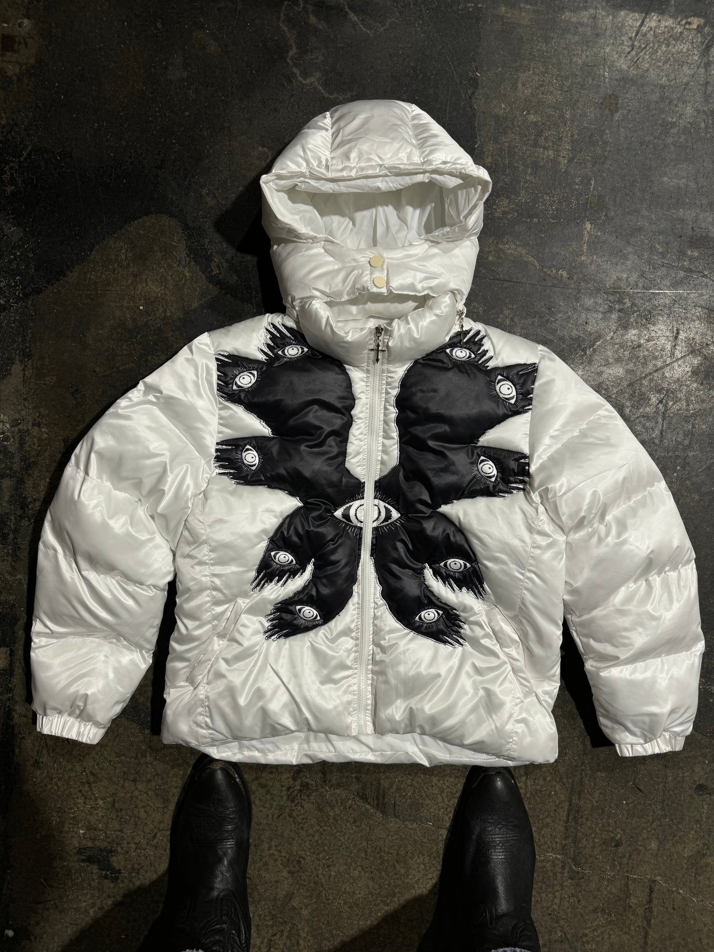 -Seraphim Angel Puffer White Longsleeve