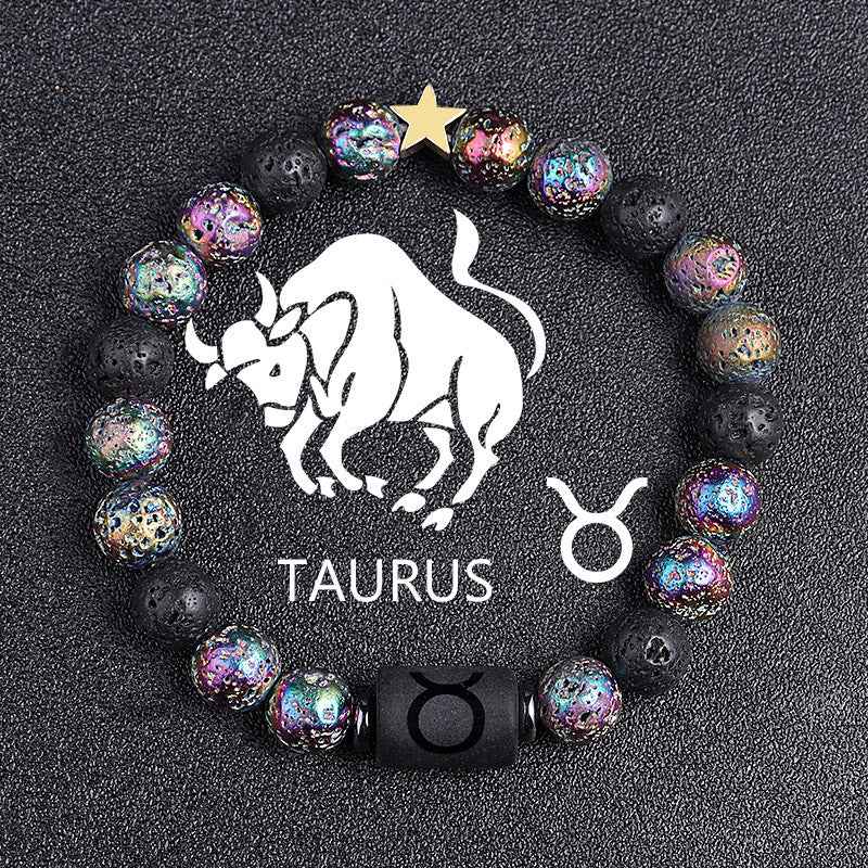 European and American Zodiac Twelve Constellation Bracelet - Beaded Design