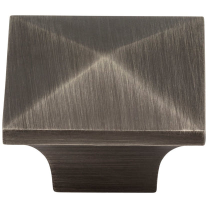 1-1/4" Overall Length Satin Nickel Pyramid Cairo Cabinet Knob