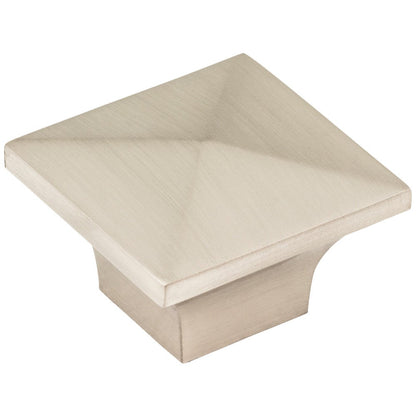 1-1/4" Overall Length Satin Nickel Pyramid Cairo Cabinet Knob
