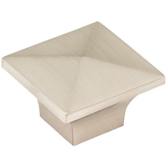 1-1/4" Overall Length Satin Nickel Pyramid Cairo Cabinet Knob