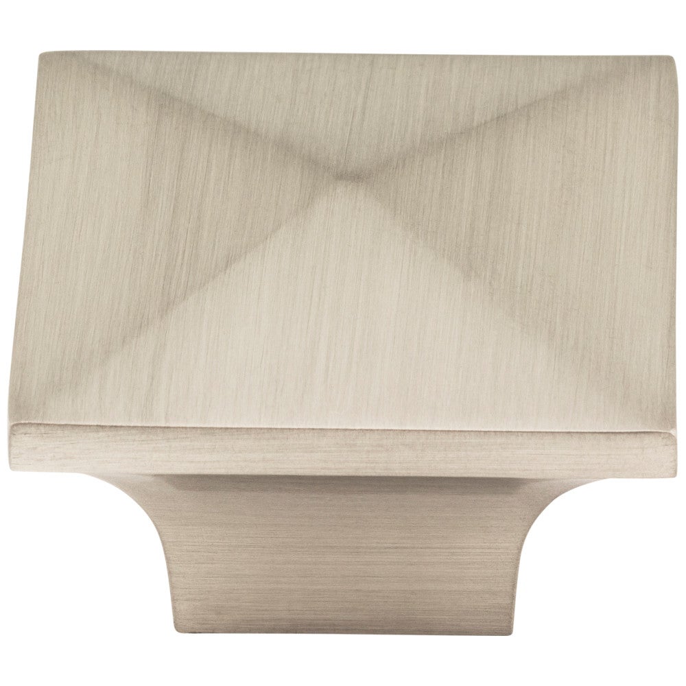 1-1/4" Overall Length Satin Nickel Pyramid Cairo Cabinet Knob